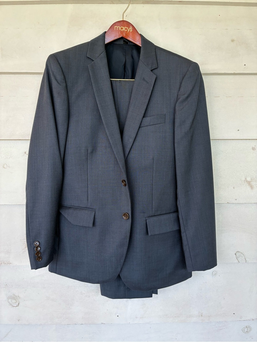 J.CREW Men's Thompson Wool Suit 38R And Pants 30x32” In Navy